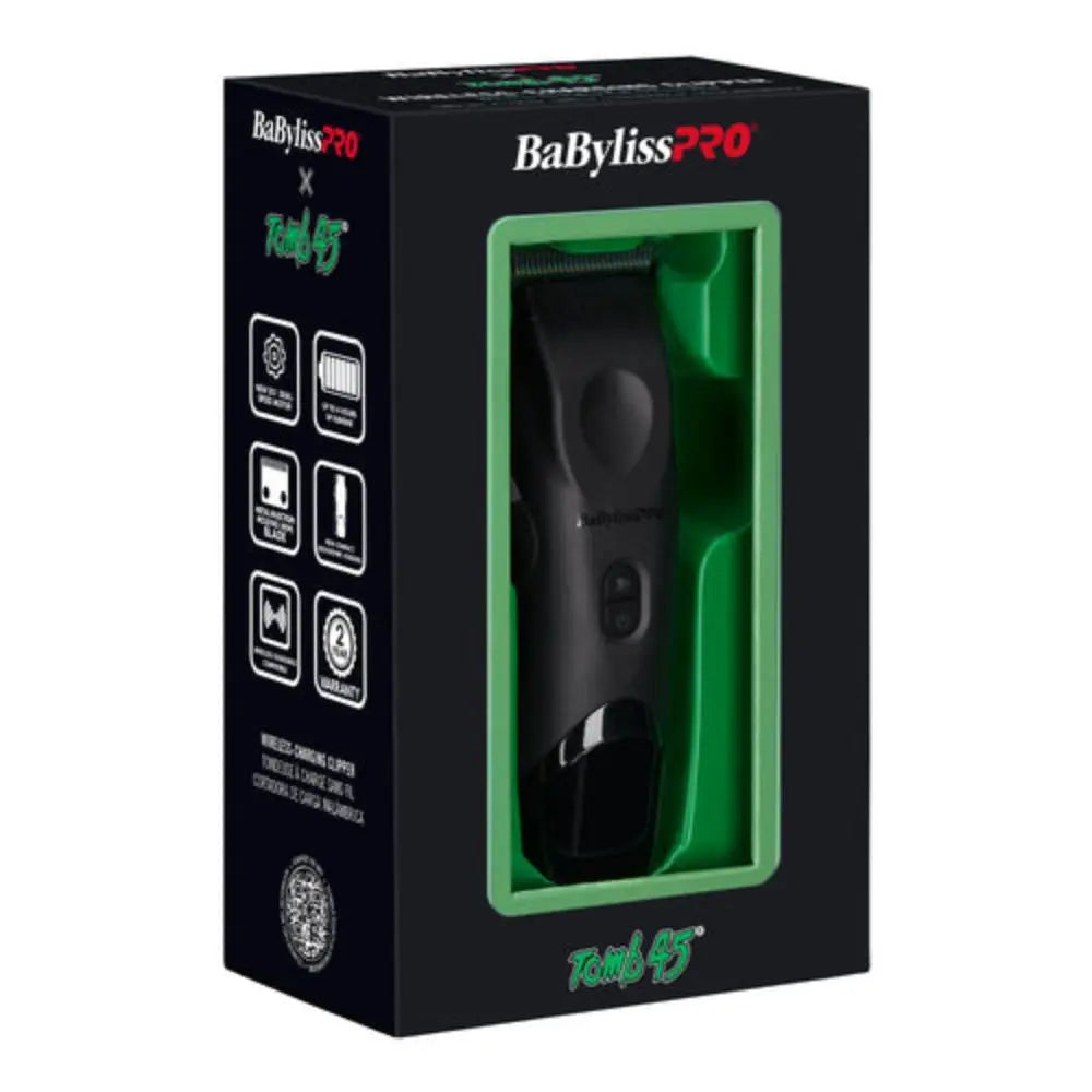Babyliss Pro x Tomb45 Wireless Charging Clipper + Trimmer (Combo) (FXT45C + FXT45T)