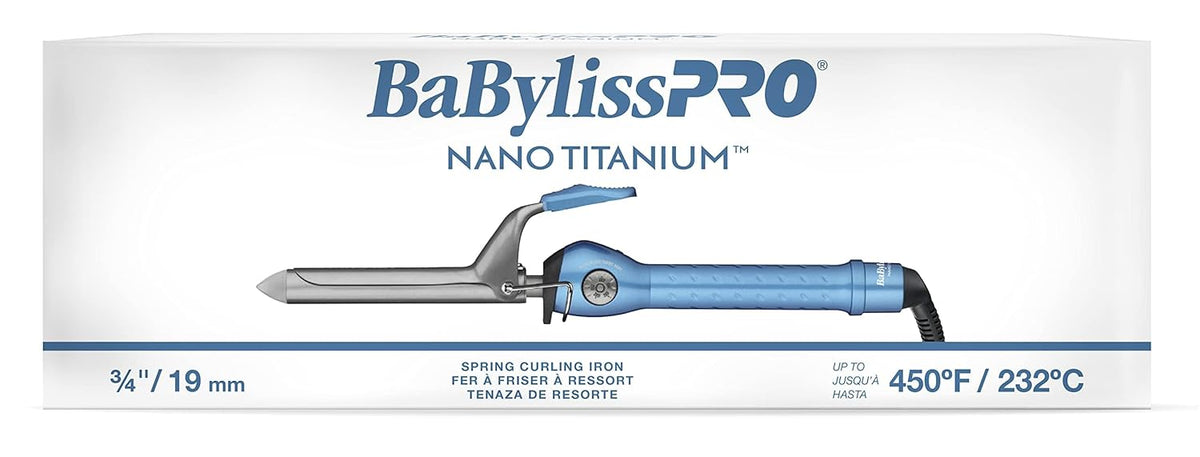 BaBylissPRO Nano Titanium Spring Curling Iron 3/4" (BNT75S) — image 3