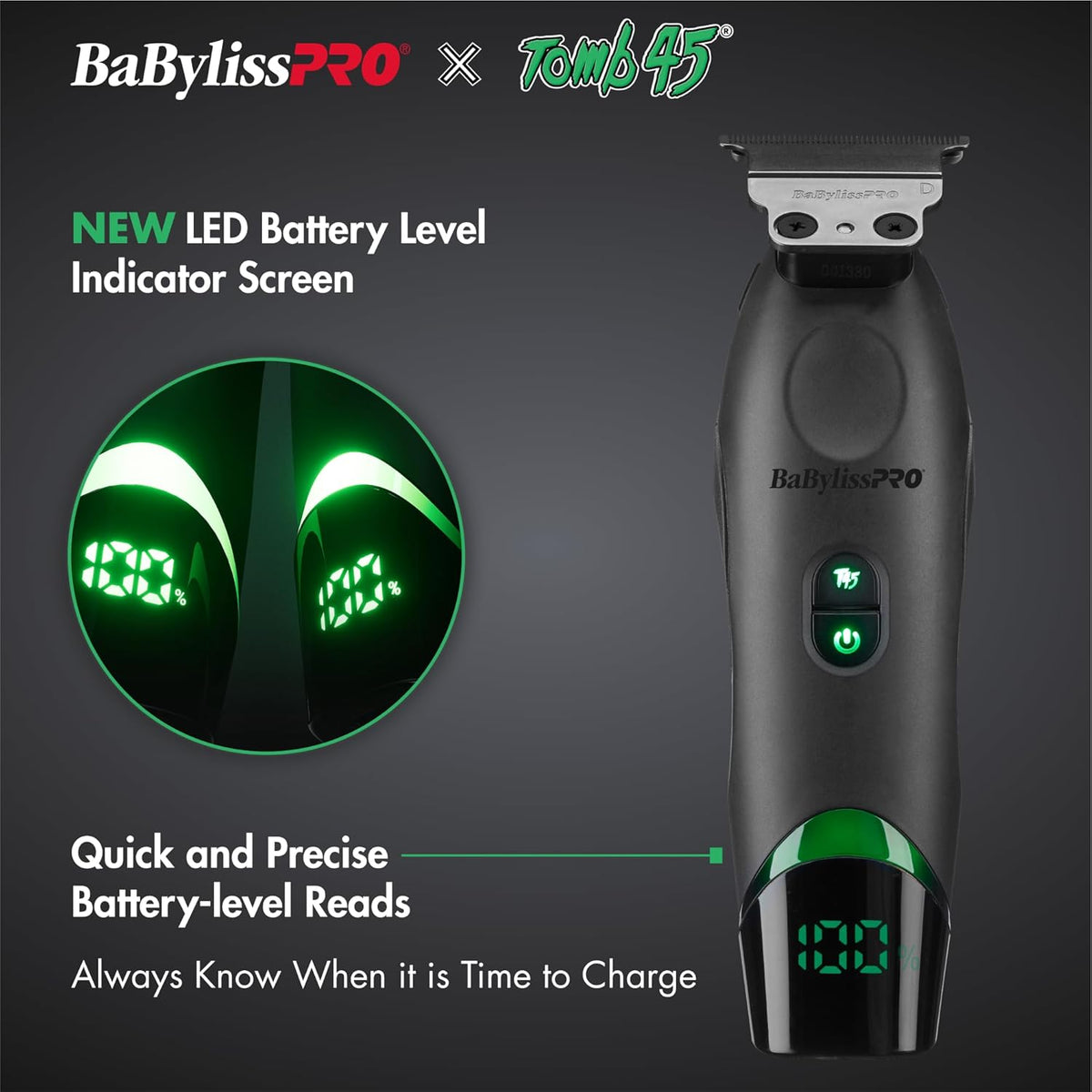 BaBylissPRO x Tomb45 Wireless-Charging Clipper & Trimmer Value Set (FXT45PPK) — image 5