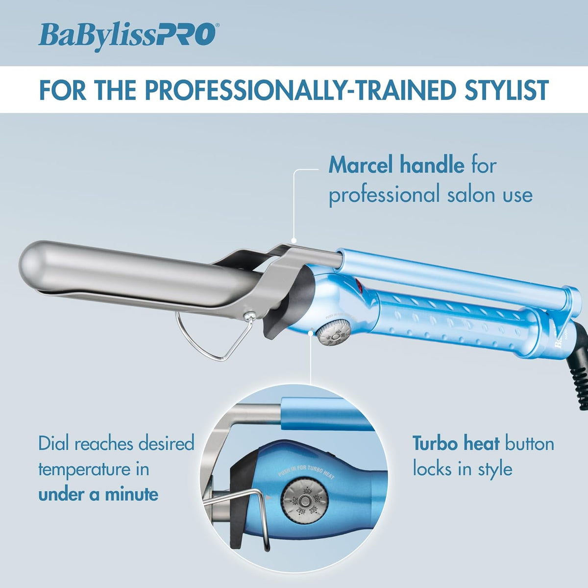 BaBylissPRO Nano Titanium Marcel Curling Iron 1" (BNT100M) — image 5