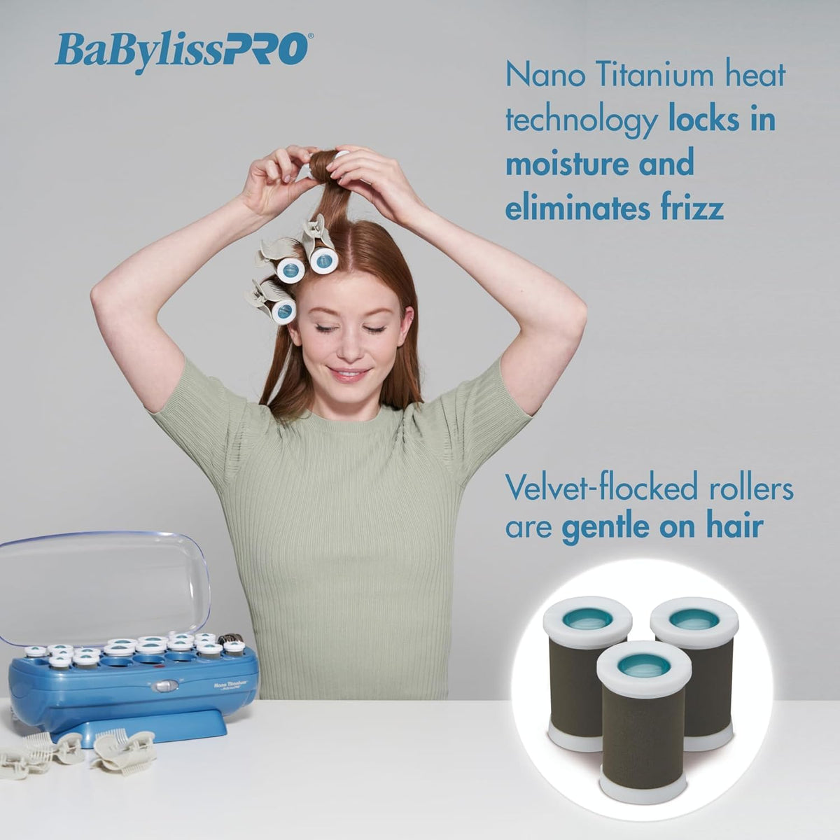 BaBylissPRO Nano Titanium Professional 12 Jumbo Roller Hairsetter (BABNTCHV15) — image 2