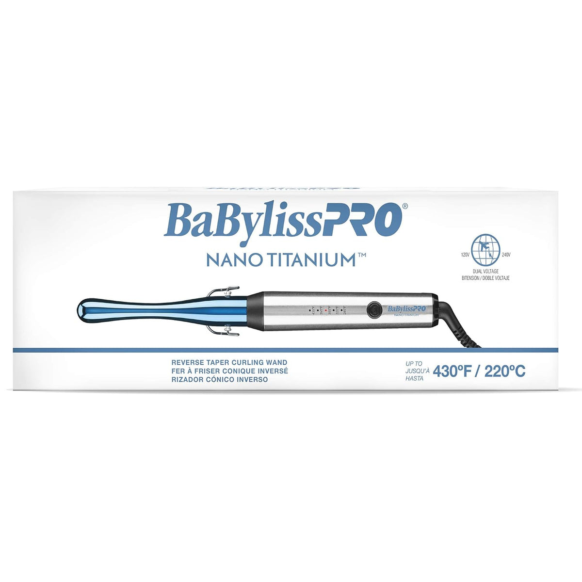 BaBylissPRO Nano Titanium Reverse Taper Curling Wand (BNTWRTUC) — image 4
