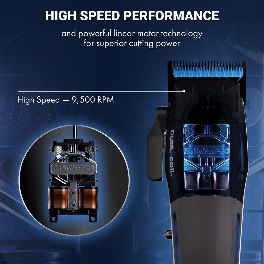 BaBylissPRO High-Performance Dual-Coil Motor Cordless Clipper + Trimmer (Bundle) (FX95C + FX95T)