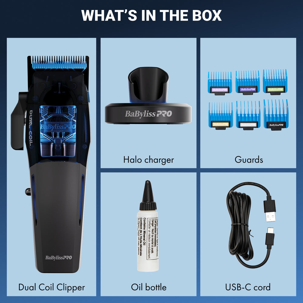 BaBylissPRO High-Performance Dual-Coil Motor Cordless Clipper + Trimmer (Bundle) (FX95C + FX95T)