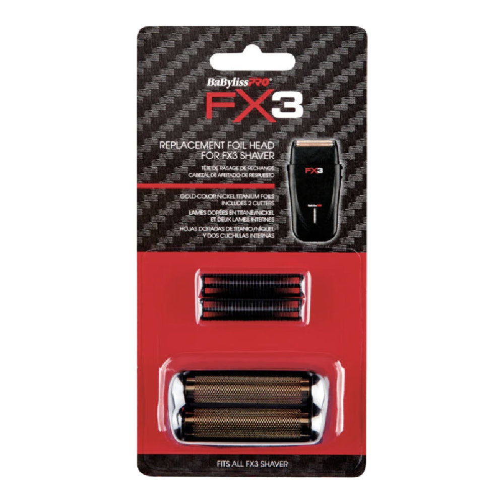 BaBylissPRO FXX3 Foil Shaver Replacement Foil & Cutter - Black (FXX3RFB)