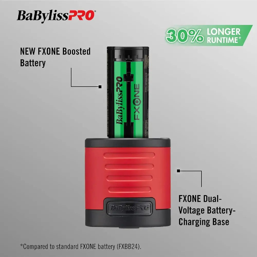 Babyliss Pro FXONE LO-PROFX Clipper & Trimmer Combo Set - Matte Red (FX129MRPK)