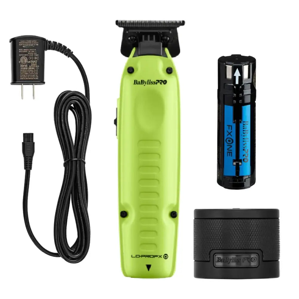 BaBylissPRO FXONE Low-Profile Neon Yellow Interchangeable Cordless Trimmer (FX729NYLT)