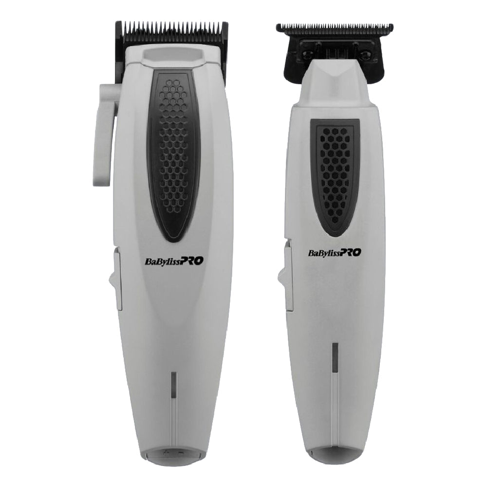 Babyliss Pro Limited Edition Lithium FX Cordless Ergonomic Clipper + Trimmer - Grey  (Combo) (FX673NSGY + FX773NGY) — image 1