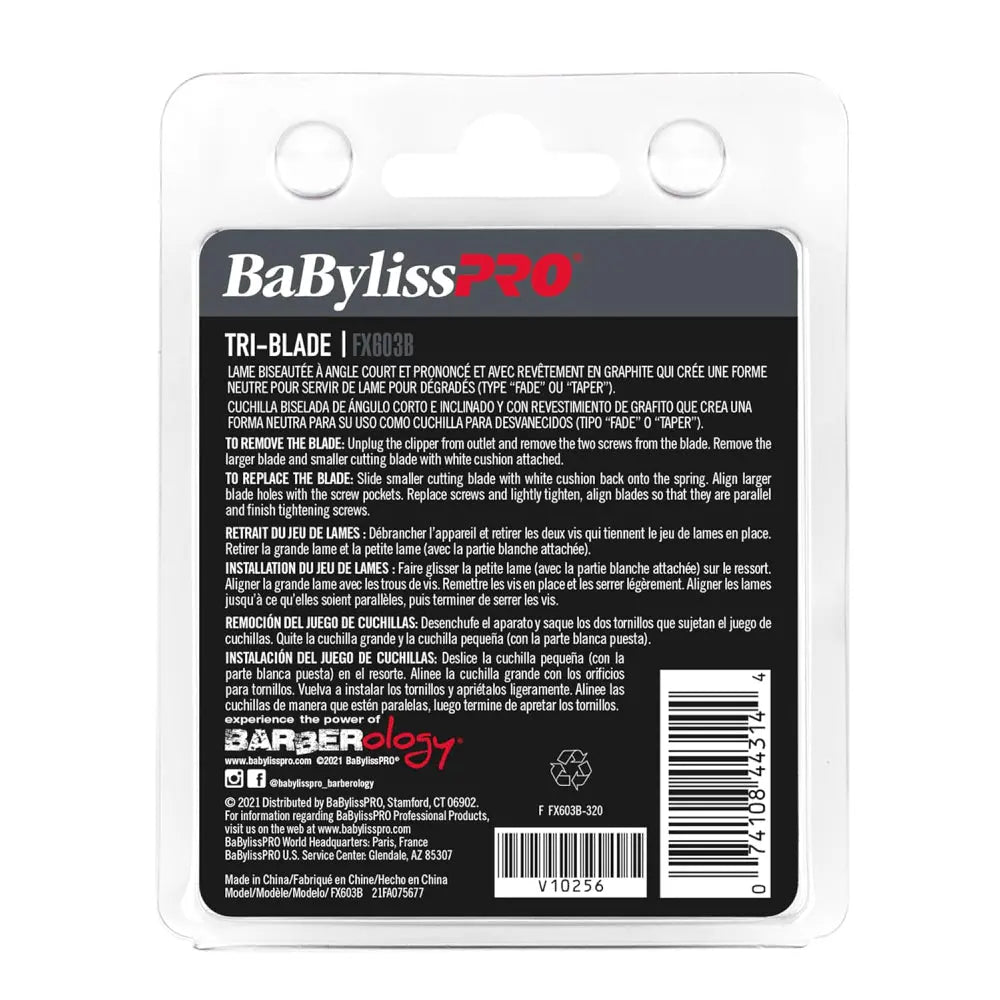 Babyliss Pro Replacement Black Graphite Tri-Blade (FX603B)