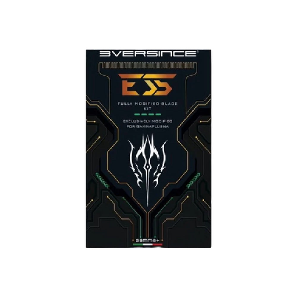 Gamma+ 3Versince X-Pro Wide Black Diamond DLC w/ Black Shallow Tooth 2.0 & The One DLC Cutter Blade Set (3V3SET)