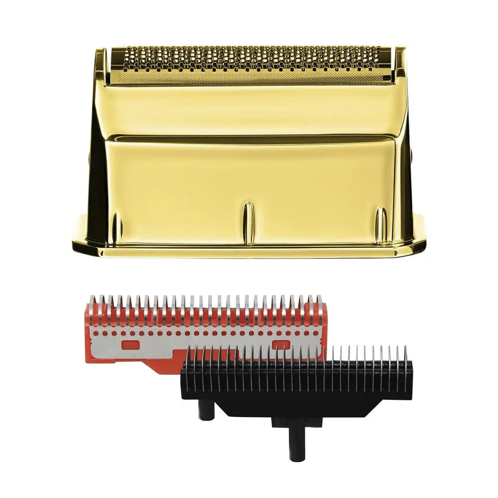 Gamma+ Gold Titanium Single Foil Replacement Head & Forged Cutters for Uno Shaver (GP554G)