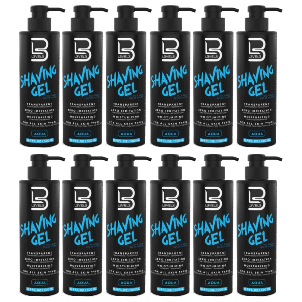 L3VEL3 AQUA Transparent Shaving Gel - 500 ml