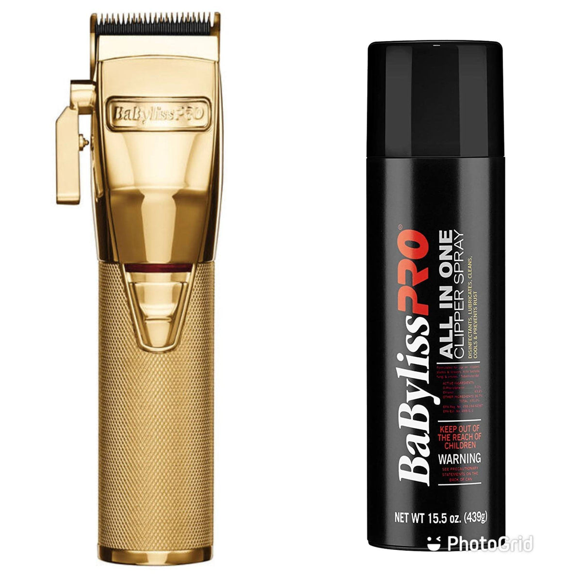 BaByliss Pro FX870 Clippers + Clipper Spray Bundle (Combo)