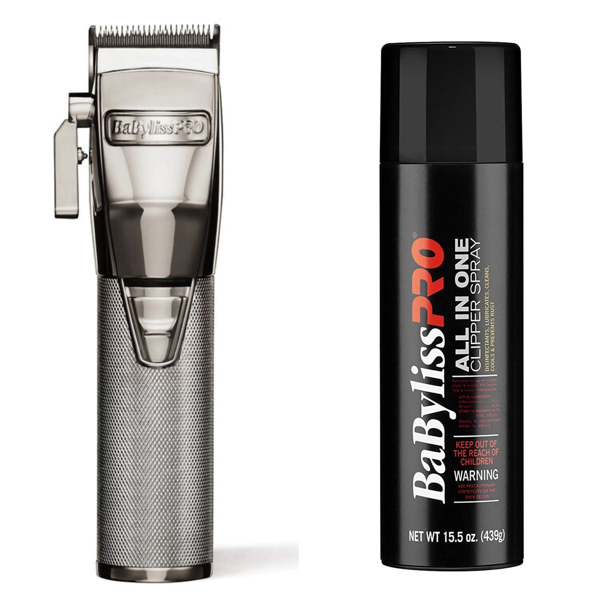 BaByliss Pro FX870 Clippers + Clipper Spray Bundle (Combo)